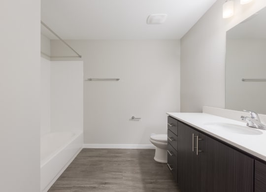 Modern Apartment Bathrooms With Tub At Union at Roosevelt Apartments In Phoenix, AZ