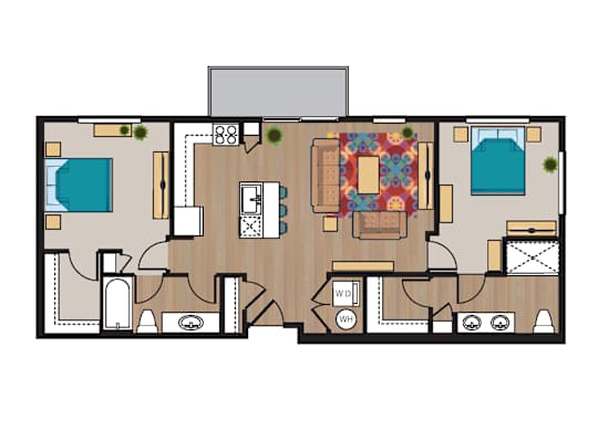 a floor plan of union apartments