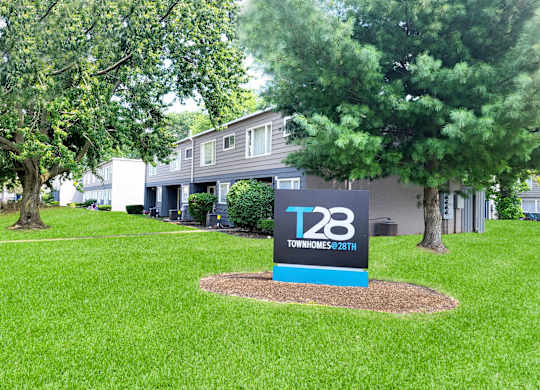 Property Signage at Townhomes at 28th, Columbus, IN, 47201