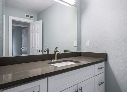 a bathroom with ample counterspace at Ascot Place Apartments, Birmingham, 35235