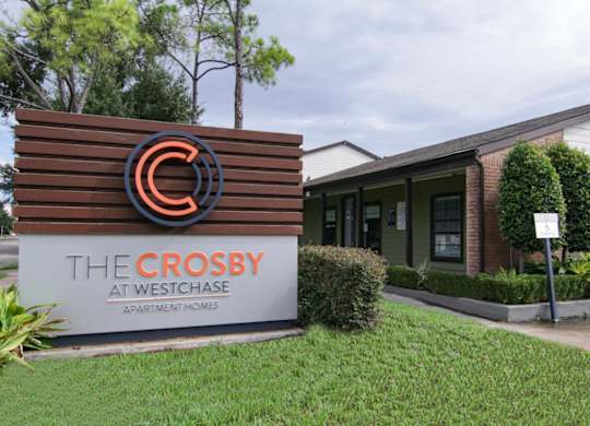 Crosby at Westchase Apartments in Houston, TX exterior signage