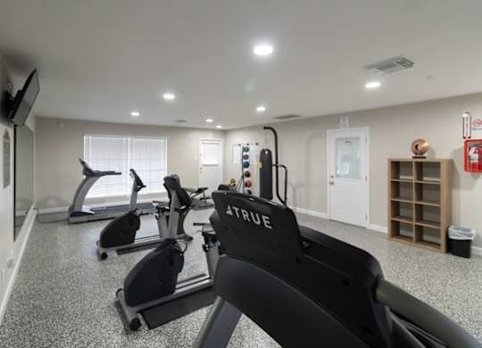the new fitness center at The Forest Apartments for rent in Houston, TX