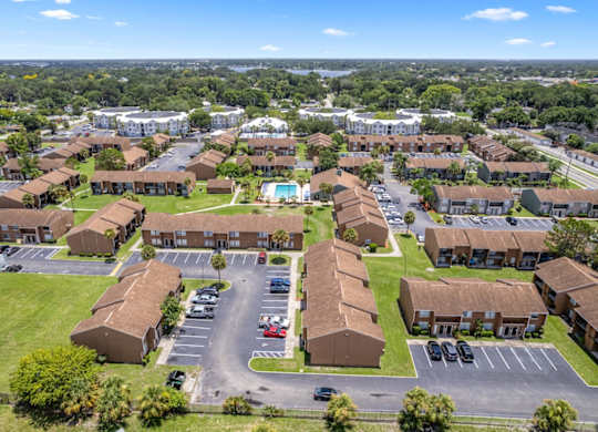 an aerial view of a Winford Place Apartments 4255 Barwood Way Orlando, FL 32839