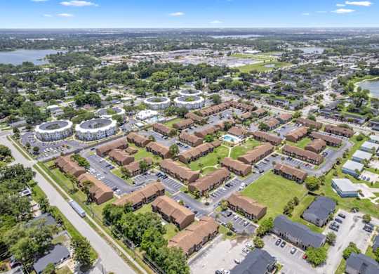 an aerial view of Winford Place 1, 2, & 3-bedroom Apartments for rent in Orlando