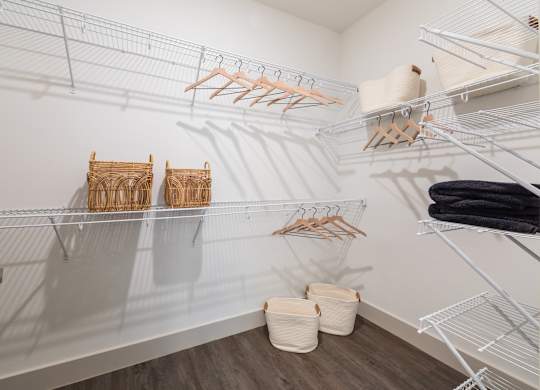 Large closet at 1900 Parmer Apartments in Austin TX