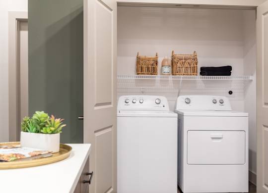 Laundry in unit at 1900 Parmer Apartments in Austin TX