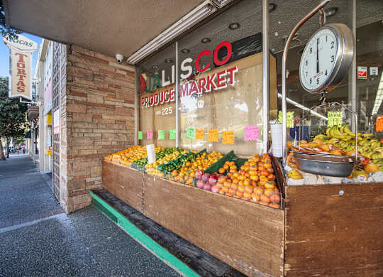 Nearby fruit stand at Altitude Apartments in South San Francisco CA