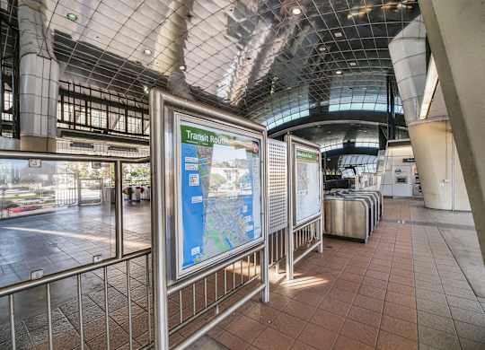 Train station map at Altitude Apartments in South San Francisco CA