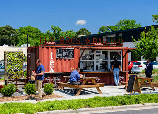 Armour Yards Fox Bros BBQ near The Edley Apartments in Atlanta GA