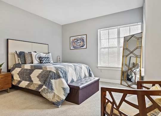 Bedroom at Axis Admirals Hill Apartments in Chelsea MA