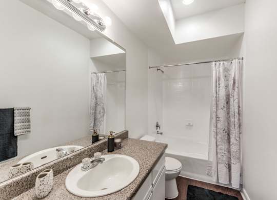 Bathroom counter at Hollow Creek in Conroe TX