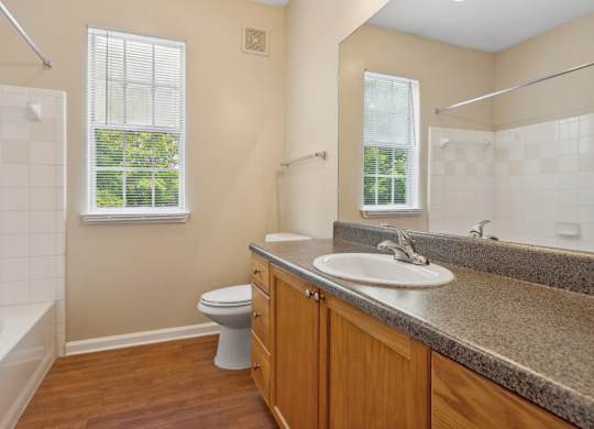 Bathroom with sink at Longwood Vista Apartment Homes in Atlanta GA
