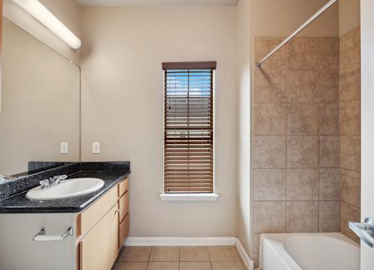 Updated bathroom at Parkway Ranch Rental Homes in Houston TX