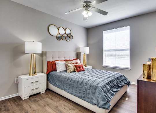 Bedroom at Kensley Apartment Homes in Irving TX