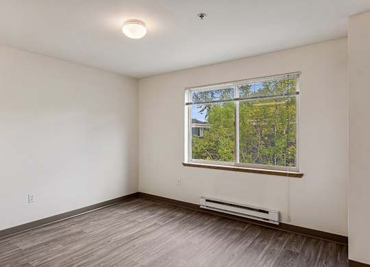 Bedroom at Woodrose Senior Affordable Apartments in Bellingham WA