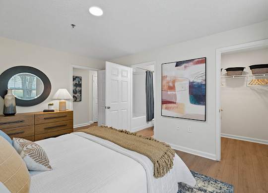 Primary bedroom with closet at Chroma Park Apartments in Austell GA