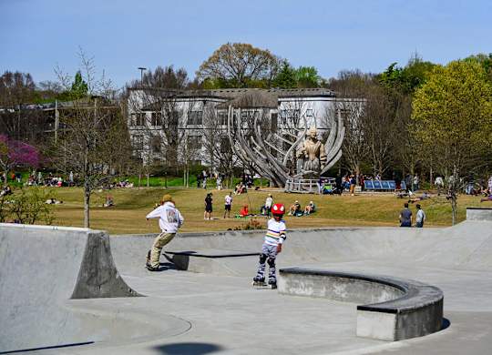 Beltline skate park near The Edley Apartments in Atlanta GA