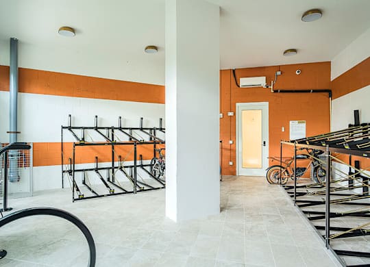 Bike storage at Treo Apartments in Fort Lauderdale FL
