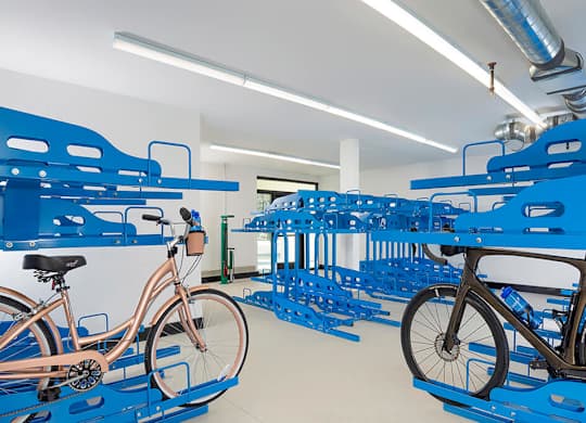 Bike storage at Chromatic Flats Apartments in San Diego CA