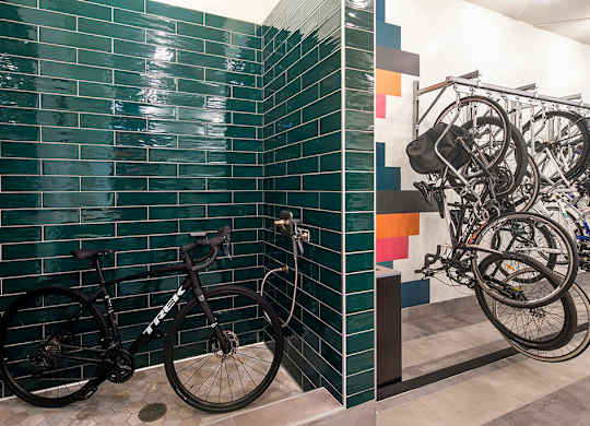 Bike storage at Rivair Apartment Homes in San Diego CA