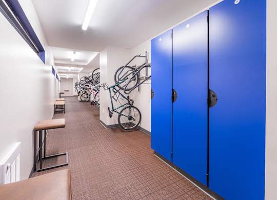 Bike Storage Room at North at Totem Lake Apartments in Kirkland WA
