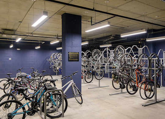 Bike Storage Room at Vero Apartments in Chelsea MA