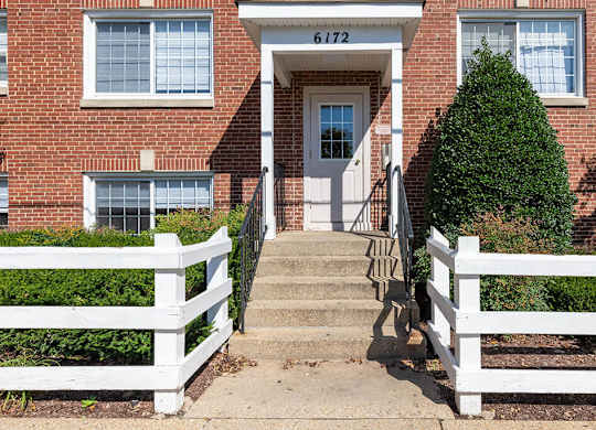 Building entrance fence at Patrick Henry Apartments Arlington VA
