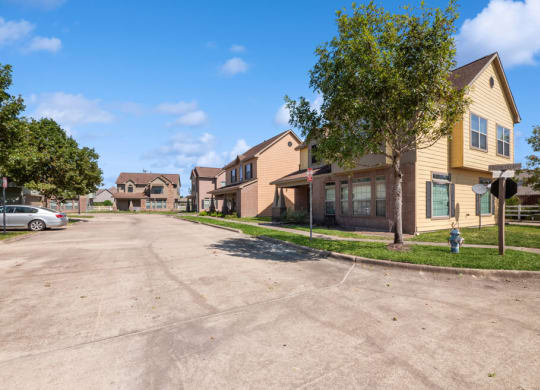 Leasing center outside at Sterling Green and Sheldon Ranch in Channelview TX