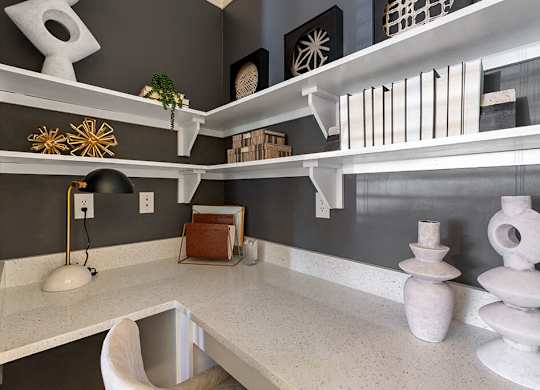 Built-in Desk at River Pointe at Den Rock Park in Lawrence MA