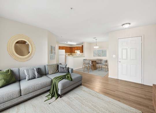 Living room at Riverwoods Apartments in Woodbridge VA
