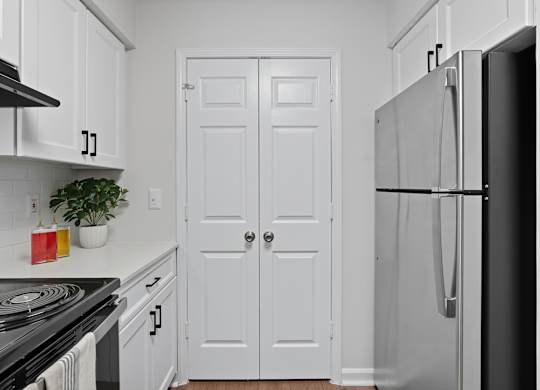 Kitchen stove at Chroma Park Apartments in Austell GA