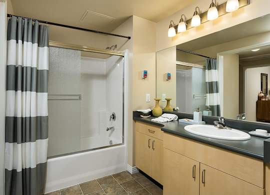 Classic Model Bathroom at Haven at Del Mar Station Apartments in Pasadena CA