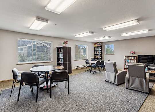 Clubhouse at Woodrose Senior Affordable Apartments in Bellingham WA