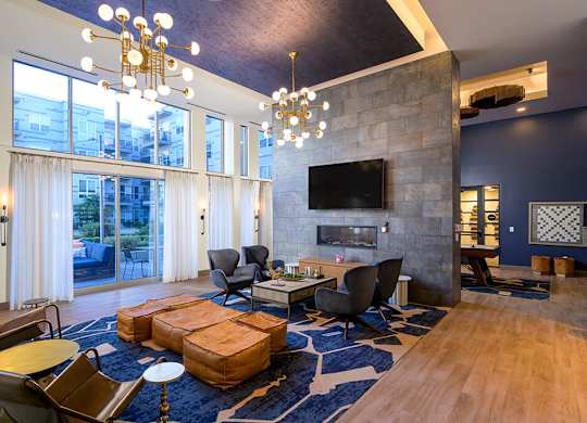 Clubroom at Vero Apartments in Chelsea MA