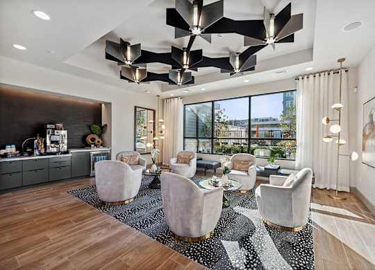 Clubroom Seating at The Quill Apartments in Milford, MA