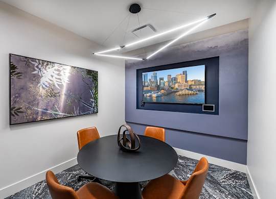 Conference room at The Brynn Apartments in Kirkland WA