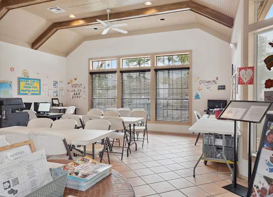 Community room at Tidwell Estates in Houston TX