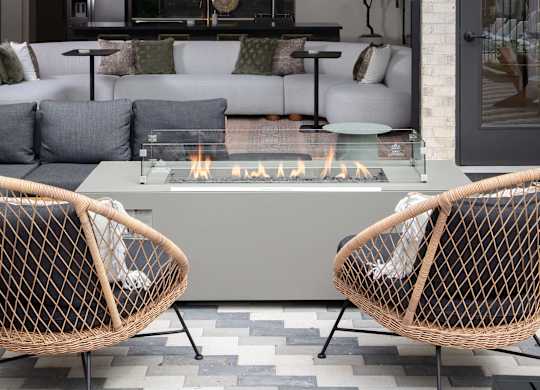 Courtyard firepits at Wayfern Apartments in Sandy Springs GA