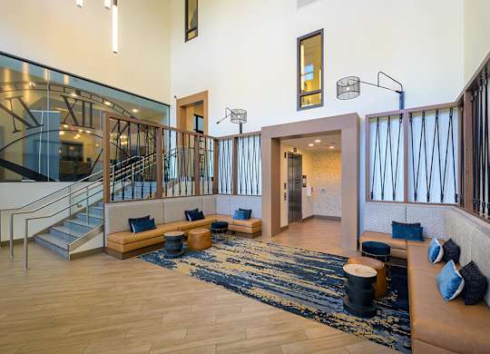 Entrance Lobby at Vero Apartments in Chelsea MA
