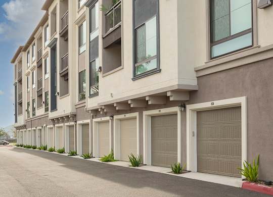 Unit parking garages at CALIXA Apartment Homes in Camarillo CA