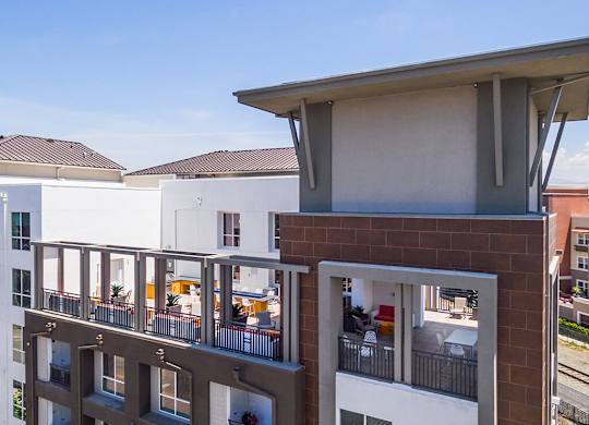Aerial view of rooftop at 808 West in San Jose CA