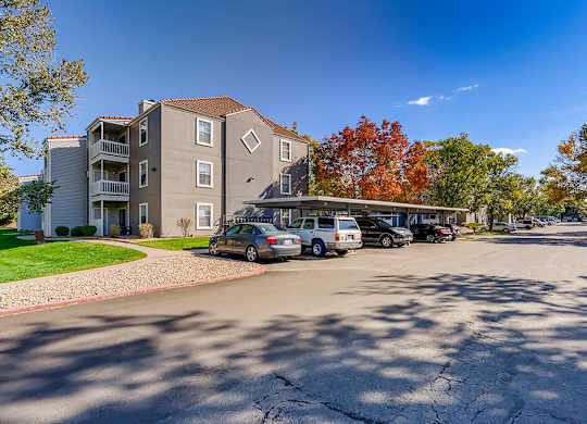 Exterior Carport Parking at Sienna at Cherry Creek Apartments in Denver CO