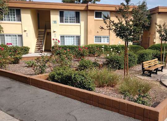 Exterior Courtyard at Park Villas Apartments in National City