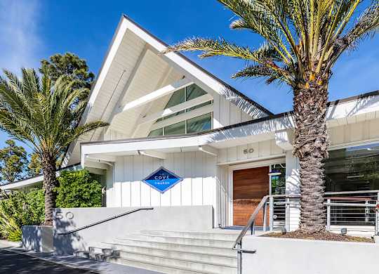 Exterior of leasing office at The Cove at Tiburon Apartments in Tiburon CA