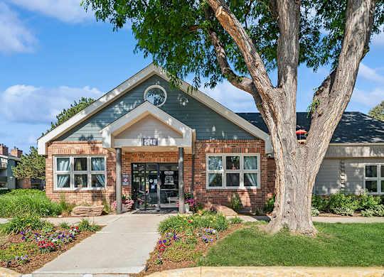 Leasing center at Rock Peak on Sunset Apartments in Longmont CO