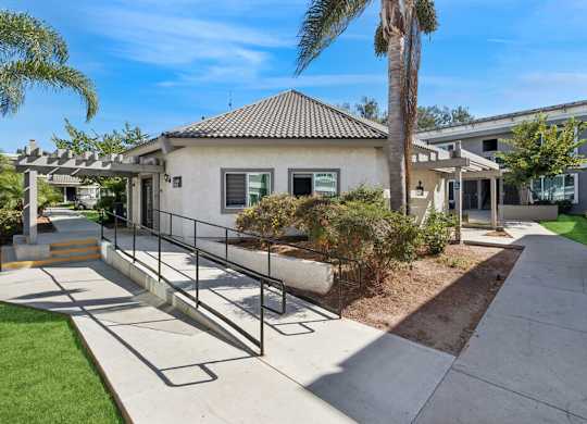 Exterior Leasing Center at Park Crest Apartments in San Diego CA