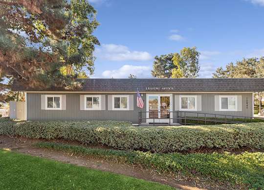 Exterior Leasing Office at Canyon Rim Apartments in San Diego CA