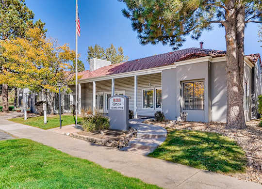 Exterior Leasing Office at Sienna at Cherry Creek Apartments in Denver CO
