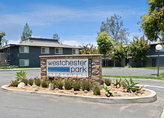 Exterior Monument Sign at Westchester Park Apartments in Tustin CA