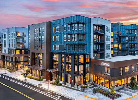 Exterior of apartments at The Brynn in Kirkland WA
